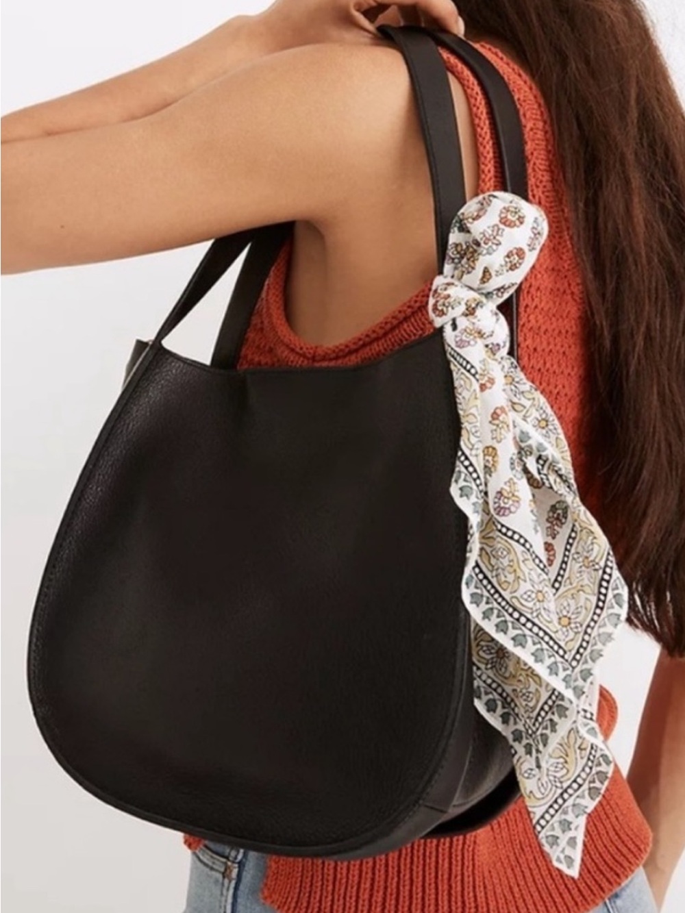 Madewell Sydney convertible shoulder or crossbody Bag Black Leather transport - Picture 3 of 5